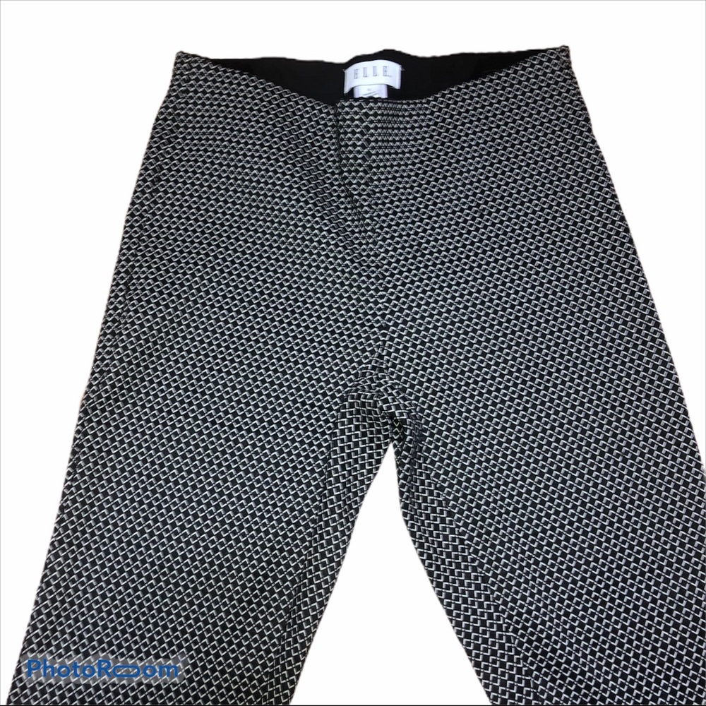 Elle Patterned Cropped Stretch Pants - image 2